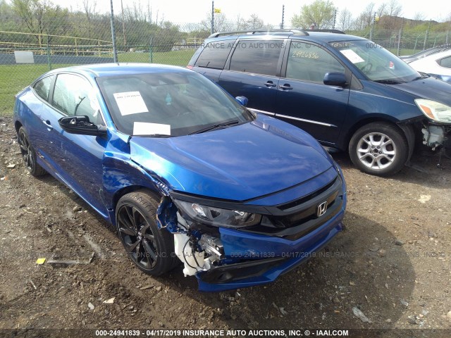 2HGFC4B88KH301756 - 2019 HONDA CIVIC SPORT 蓝色 照片 1