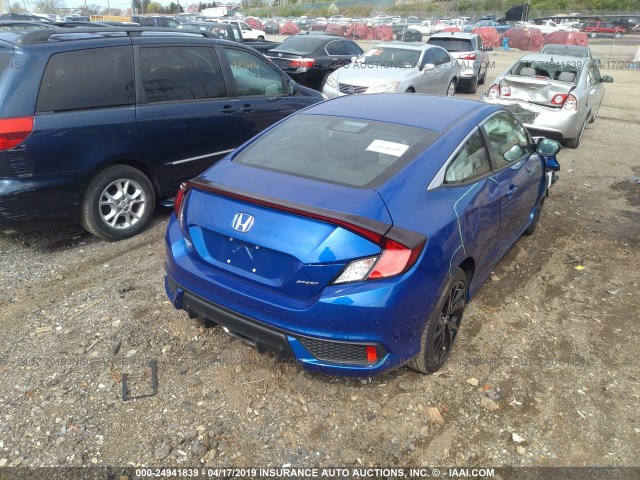 2HGFC4B88KH301756 - 2019 HONDA CIVIC SPORT 蓝色 照片 4