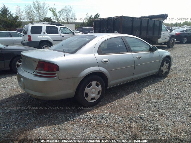 1B3EL46T75N636447 - 2005 DODGE STRATUS SXT SILVER photo 4