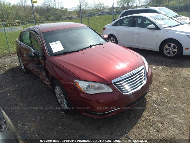 1C3CCBBB8DN570596 - 2013 CHRYSLER 200 TOURING RED photo 1