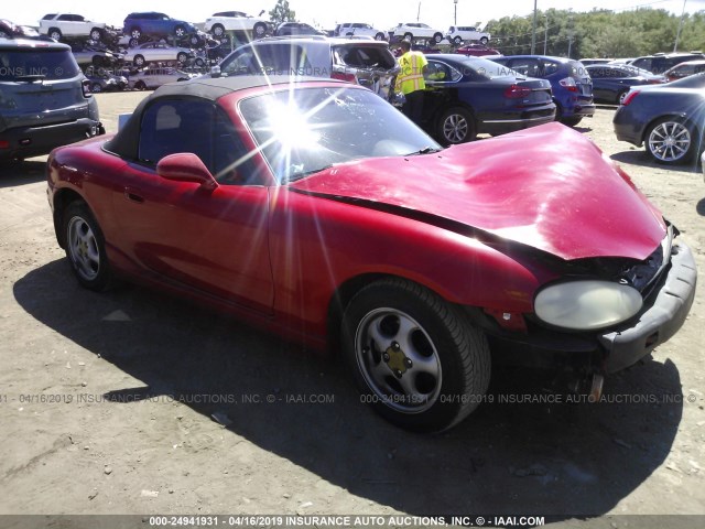 JM1NB3536X0137345 - 1999 MAZDA MX-5 MIATA RED photo 1