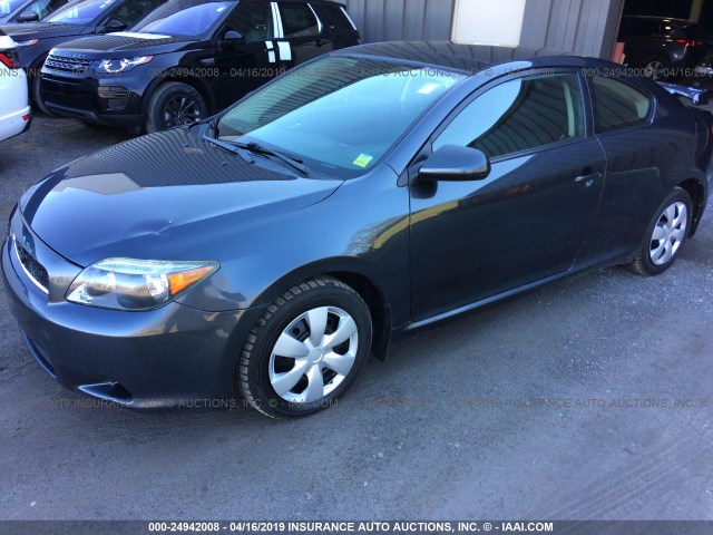 JTKDE177270196974 - 2007 TOYOTA SCION TC ნაცრისფერი ფოტო 2