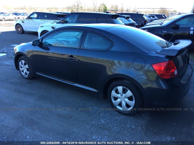 JTKDE177270196974 - 2007 TOYOTA SCION TC ნაცრისფერი ფოტო 3