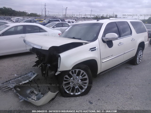 1GYFK66888R233291 - 2008 CADILLAC ESCALADE ESV WHITE photo 2