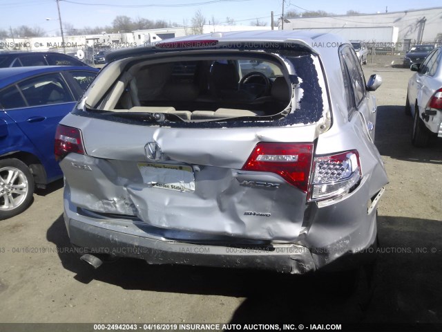 2HNYD28387H552587 - 2007 ACURA MDX TECHNOLOGY SILVER photo 6