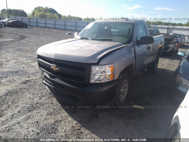 1GCEC14X29Z229380 - 2009 CHEVROLET SILVERADO C1500 GRAY photo 2