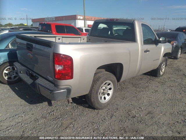 1GCEC14X29Z229380 - 2009 CHEVROLET SILVERADO C1500 GRAY photo 4