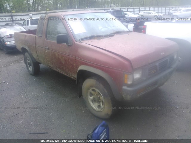 1N6SD16YXPC342688 - 1993 NISSAN TRUCK KING CAB RED photo 1