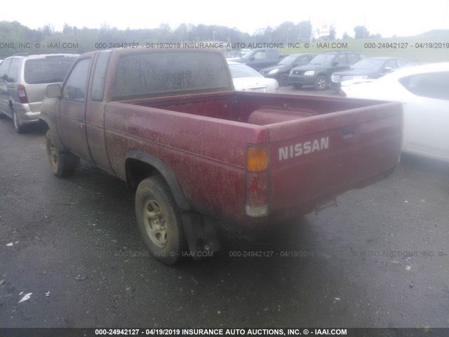 1N6SD16YXPC342688 - 1993 NISSAN TRUCK KING CAB RED photo 3