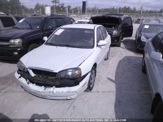 KMHDN46DX5U972513 - 2005 HYUNDAI ELANTRA GLS/GT WHITE photo 2