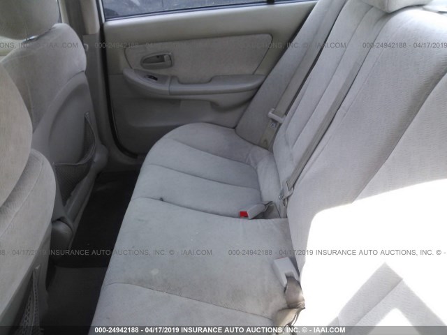 KMHDN46DX5U972513 - 2005 HYUNDAI ELANTRA GLS/GT WHITE photo 8