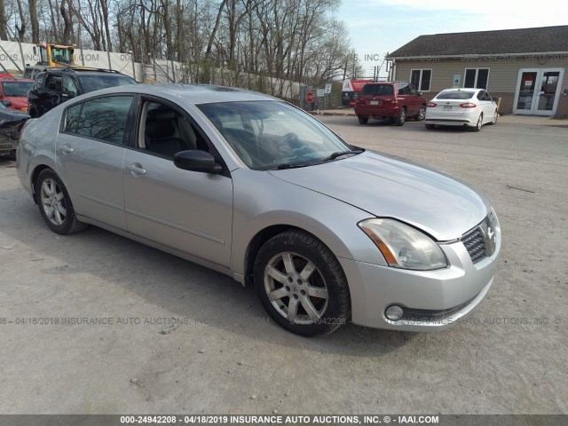 1N4BA41E04C921779 - 2004 NISSAN MAXIMA SE/SL SILVER photo 1