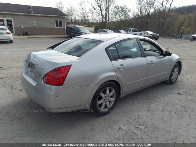 1N4BA41E04C921779 - 2004 NISSAN MAXIMA SE/SL SILVER photo 4