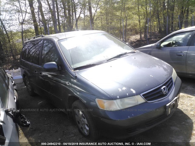 5FNRL18044B066583 - 2004 HONDA ODYSSEY EXL BLUE photo 1