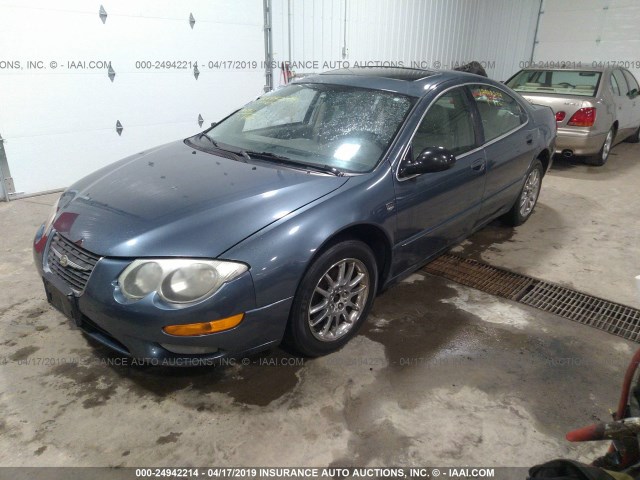 2C3HE66G12H144624 - 2002 CHRYSLER 300M GRAY photo 2