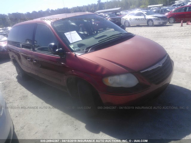 2C4GP44R55R121372 - 2005 CHRYSLER TOWN & COUNTRY LX BURGUNDY photo 1