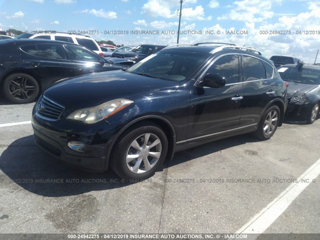 JN1AJ0HR2AM756429 - 2010 INFINITI EX35 JOURNEY BLACK photo 2