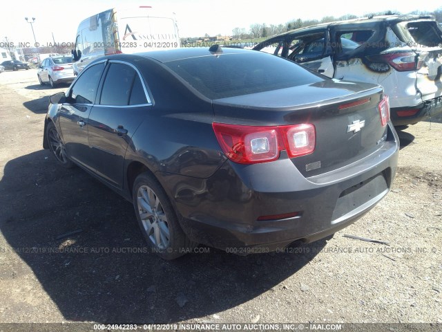 1G11H5SA1DF288607 - 2013 CHEVROLET MALIBU LTZ GRAY photo 3