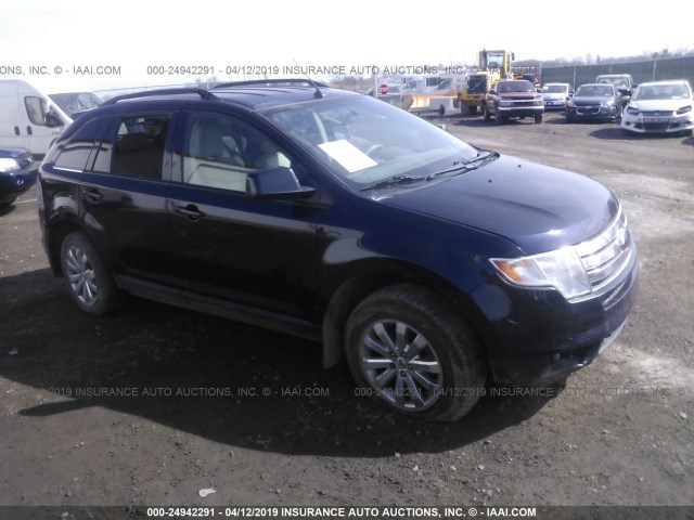 2FMDK38C49BA92037 - 2009 FORD EDGE SEL BLUE photo 1