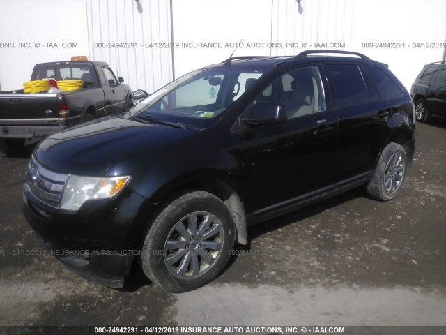 2FMDK38C49BA92037 - 2009 FORD EDGE SEL BLUE photo 2