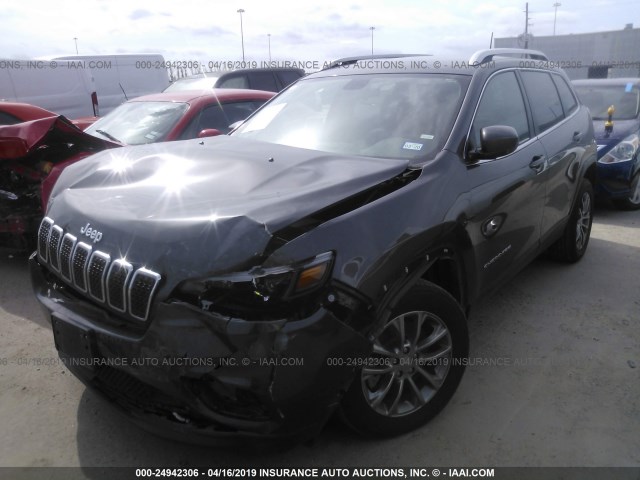 1C4PJLLB1KD184564 - 2019 JEEP CHEROKEE GRAY photo 2