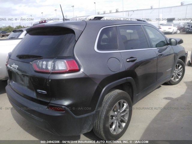 1C4PJLLB1KD184564 - 2019 JEEP CHEROKEE GRAY photo 4