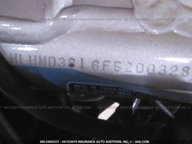 MLHMD3816F5200328 - 2015 HONDA CRF250 L WHITE photo 10