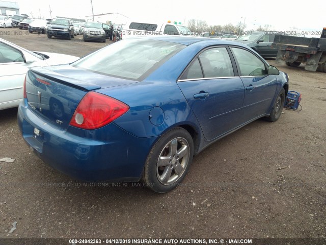 1G2ZH58N274228800 - 2007 PONTIAC G6 GT BLUE photo 4