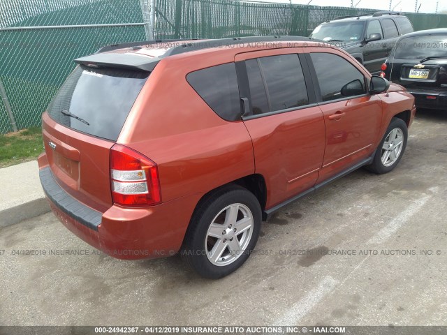 1J4NF4FB6AD510734 - 2010 JEEP COMPASS SPORT ORANGE photo 4