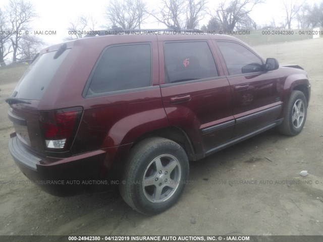1J8GR48K57C624945 - 2007 JEEP GRAND CHEROKEE LAREDO/COLUMBIA/FREEDOM 栗色 照片 4