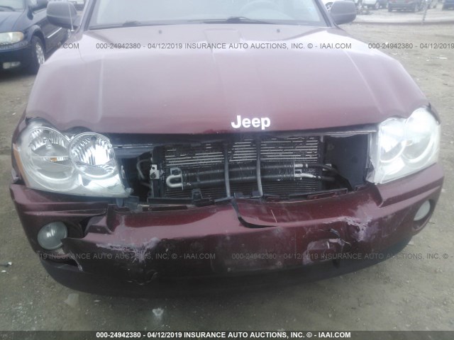 1J8GR48K57C624945 - 2007 JEEP GRAND CHEROKEE LAREDO/COLUMBIA/FREEDOM 栗色 照片 6
