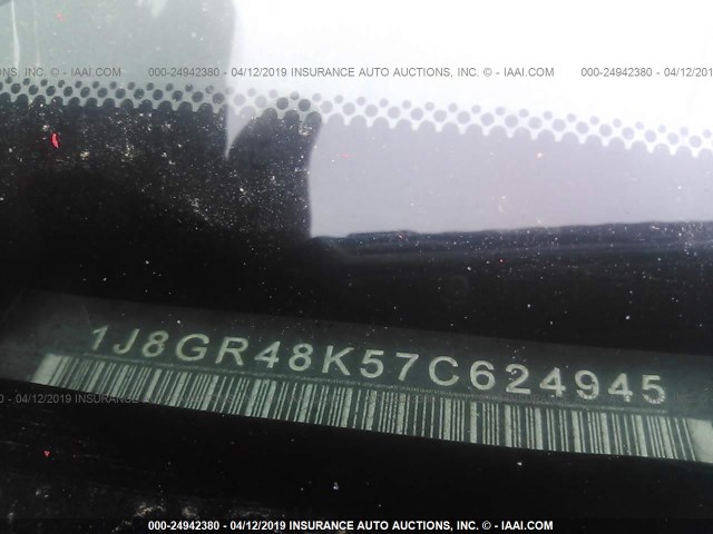 1J8GR48K57C624945 - 2007 JEEP GRAND CHEROKEE LAREDO/COLUMBIA/FREEDOM 栗色 照片 9