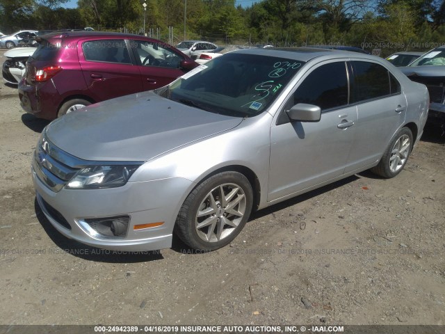 3FAHP0JA3BR280740 - 2011 FORD FUSION SILVER photo 2