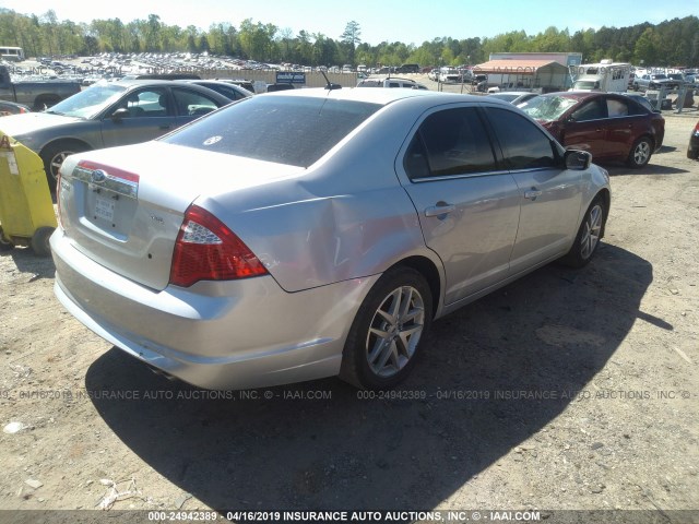 3FAHP0JA3BR280740 - 2011 FORD FUSION SILVER photo 4