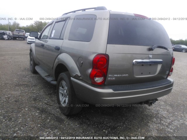 1D4HB48D65F576663 - 2005 DODGE DURANGO SLT GRAY photo 3