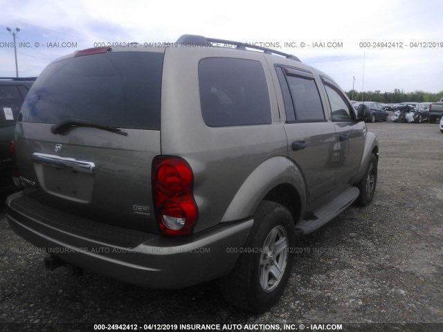 1D4HB48D65F576663 - 2005 DODGE DURANGO SLT GRAY photo 4