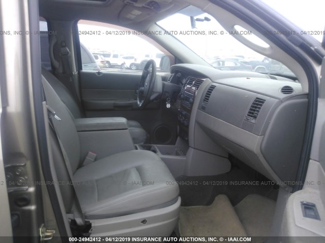 1D4HB48D65F576663 - 2005 DODGE DURANGO SLT GRAY photo 5