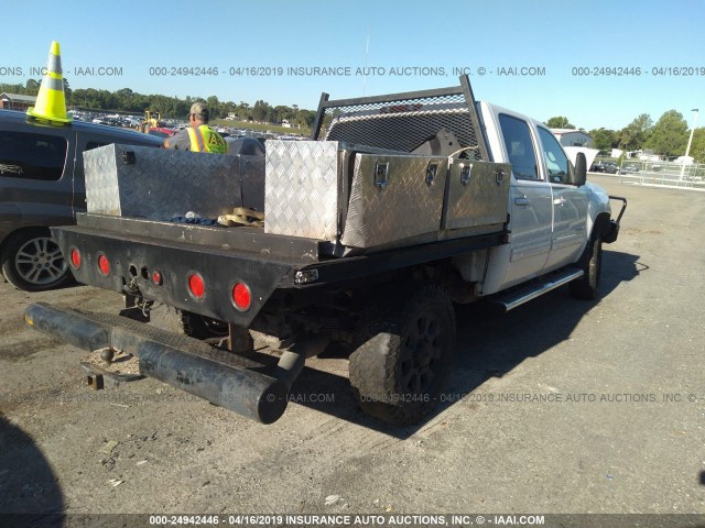 1GT424C83DF154872 - 2013 GMC SIERRA K3500 SLT WHITE photo 4