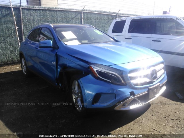 WDCTG4GB8FJ040198 - 2015 MERCEDES-BENZ GLA 250 4MATIC BLUE photo 1