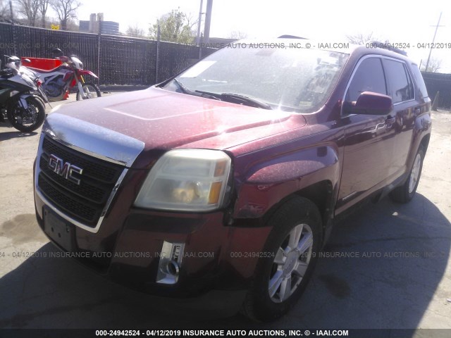 2CTALDEWXA6223188 - 2010 GMC TERRAIN SLE MAROON photo 2