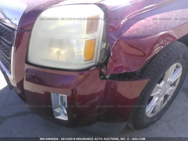 2CTALDEWXA6223188 - 2010 GMC TERRAIN SLE MAROON photo 6