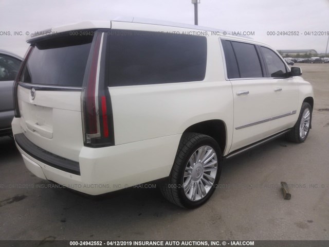 1GYS4JKJ8FR109989 - 2015 CADILLAC ESCALADE ESV PREMIUM WHITE photo 4