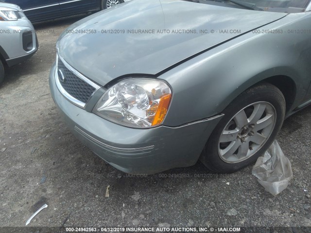 1FAHP24117G134021 - 2007 FORD FIVE HUNDRED SEL GREEN photo 6