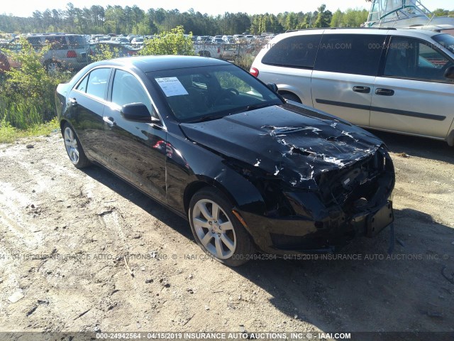 1G6AA5RA6E0191105 - 2014 CADILLAC ATS BLACK photo 1