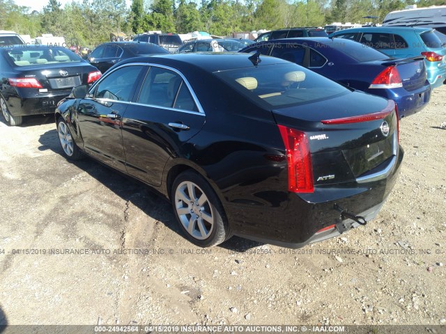 1G6AA5RA6E0191105 - 2014 CADILLAC ATS BLACK photo 3