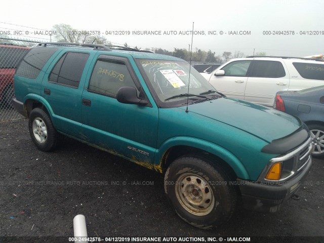 1GNDT13W6SK158906 - 1995 CHEVROLET BLAZER TURQUOISE photo 1