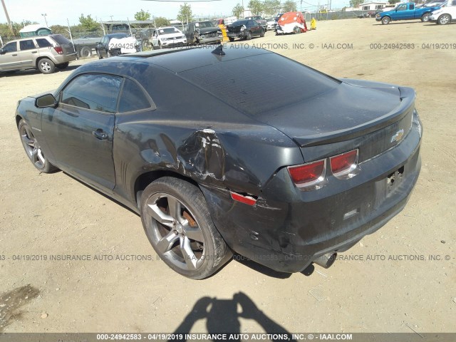 2G1FK1EJ9C9178228 - 2012 CHEVROLET CAMARO 2SS GRAY photo 3