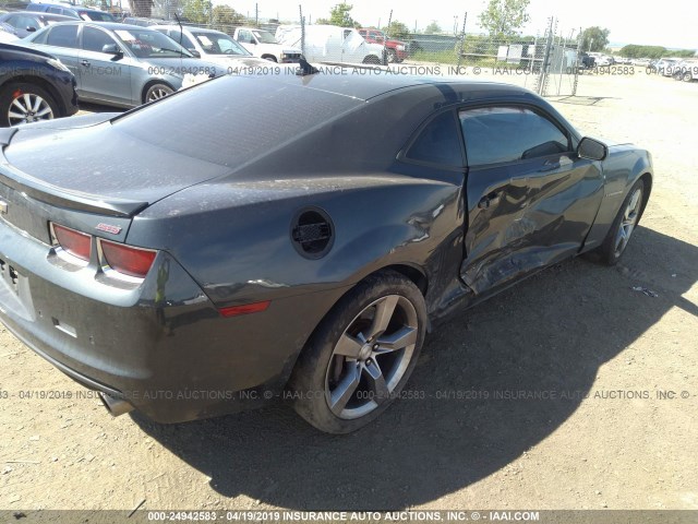 2G1FK1EJ9C9178228 - 2012 CHEVROLET CAMARO 2SS GRAY photo 4