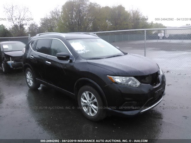 5N1AT2MV7EC870231 - 2014 NISSAN ROGUE S/SL/SV BLACK photo 1