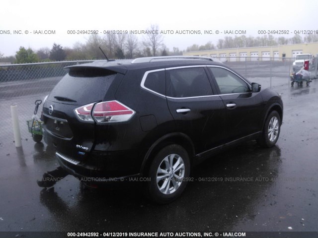 5N1AT2MV7EC870231 - 2014 NISSAN ROGUE S/SL/SV BLACK photo 4